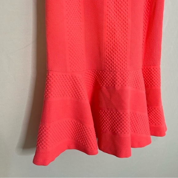 Nanette Lepore Coral Criss-Cross Strap Stretchy Mini Sun Dress. Size 8. - Picture 5 of 12